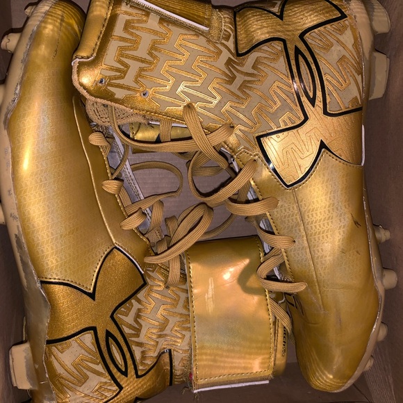 cam newton cleats gold